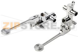 Wall/Floor pedal mix. faucet, chr.plated 