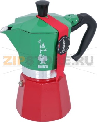 MOKA EXPRESS 6 ЧАШЕК BIALETTI ТРЕХЦВЕТНАЯ 