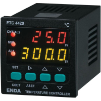 Регулятор температуры PID, тип датчика: Pt100, J, K, T, S, R, 2 A, SSR, 94x48х48 мм Enda ET4420-230