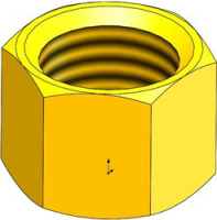COUPLING NUT FOR B-1202 TAILPIECE (BRASS