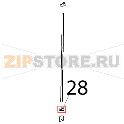 Supporto sup barra LED Unox XBC 1005E Supporto sup barra LED Unox XBC 1005EЗапчасть на деталировке под номером: 28