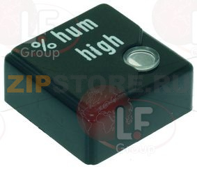 TASTO QUADRATO NERO 23x23 mm 