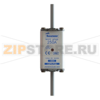 Предохранитель, 160 A, AC 400 В, 120 кА, NH02, gL/gG, IEC Eaton NH FUSE 160A 400V GG/GL SIZE 02