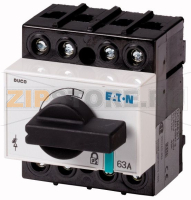 Разъединитель силовой, DCM, 63 A, 3 полюса + нейтраль (некоммутируемая) Eaton DCM-63/1