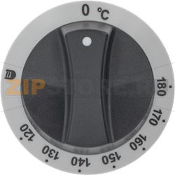 KNOB BLACK-WHITE ø 77 mm 120-180°C 