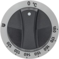 KNOB BLACK-WHITE ø 77 mm 120-180°C