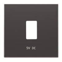 Накладка для зарядного устройства USB, чёрный бархат ABB 2CLA858520A1501