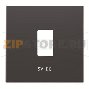 Накладка для зарядного устройства USB, чёрный бархат ABB 2CLA858520A1501 