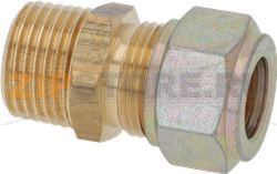 ПАТРУБОК С ОБЖИМНЫМ КОЛЬЦОМ Ø 1/2 ДЮЙМА X14 ММ 