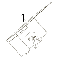 Top cover ass'y, gray Toshiba TEC B-SX5T-TS12/22-QQ-US