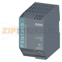 Блок питания PSN130S для AS-i; вход: 120 V / 230 V AС, выход: 30 V DC, 8 A, IP20, без развязки данных AS-i, с распознаванием перегрузки, с сигнальным выходом Siemens 3RX9513-0AA00