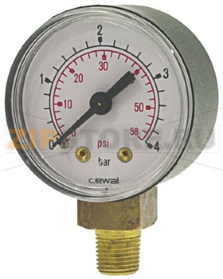 MANOMETRO 0-4 BAR 1/8M 