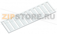 Маркировочная карта WSB; в картах; МАРКИРОВАНО; V (100x); not stretchable; Вертикальная маркировка; с креплением на защелке; белые Wago 209-784