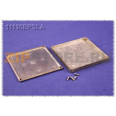 Корпус алюминиевый 125x125x16.25 мм, серый, 1 шт Hammond 11130BPSLA 