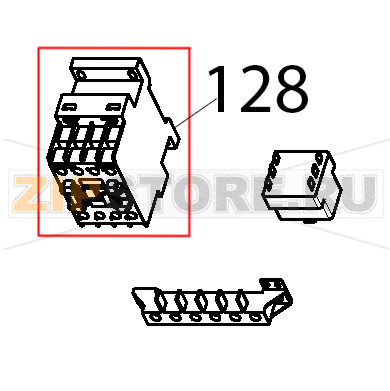 Teleruttore 25 A Tecnoinox FRS70E7 Teleruttore 25 A Tecnoinox FRS70E7Запчасть на деталировке под номером: 128