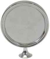 ROUND CHROMEPLATED BADGE HOLDER ø 90 mm