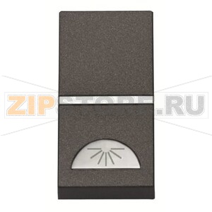 Механизм одноклавишной кнопки, одномодульный, антрацитовый ABB 2CLA210420N1801 