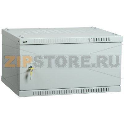 Шкаф LINEA WE 6U 600x450мм дверь металл серый 