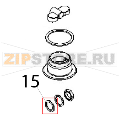 Washer Ø: 22, Ø: 16.2=1.5 CU Angelo Po FC1011G Washer Ø: 22, Ø: 16.2=1.5 CU Angelo Po FC1011GЗапчасть на деталировке под номером: 15