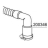 Drain hose glasswasher Comenda GFS-90