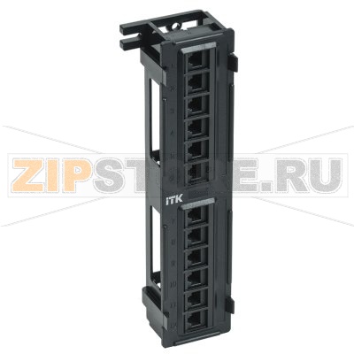 Настенная патч-панель кат.5Е UTP, 12 портов (IDC Dual) 