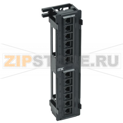 Настенная патч-панель кат.5Е UTP, 12 портов (IDC Dual) 