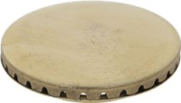 BURNER CAP PERFORATED BRASS POLISHED