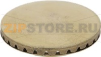 BURNER CAP PERFORATED BRASS POLISHED