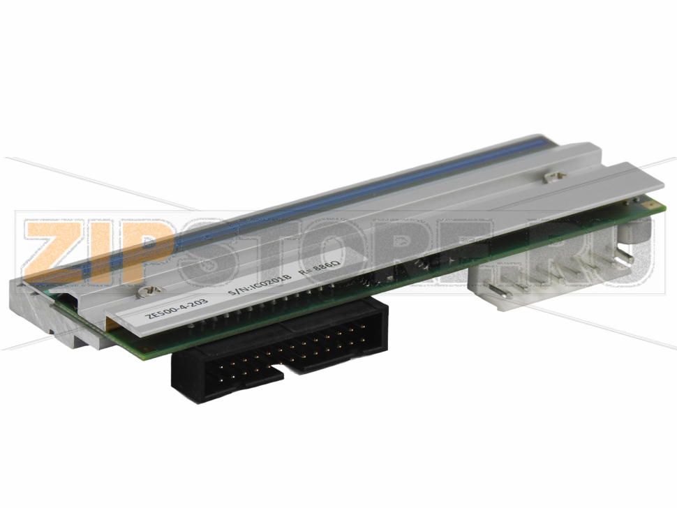 Печатающая термоголовка Zebra ZE500-4RH (200dpi, аналог) Печатающая термоголовка Zebra ZE500-4RH (200dpi, аналог)Запчасть на сборочном чертеже под номером: 1Количество запчастей в устройстве: 1