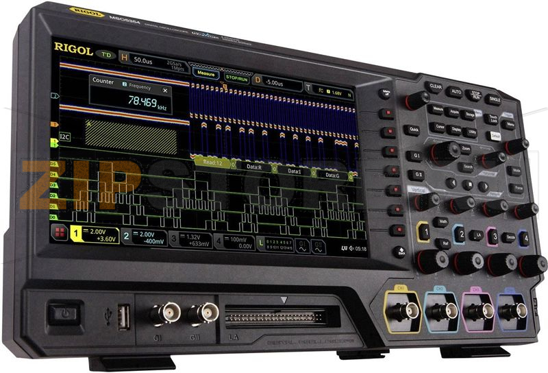 Осциллограф цифровой, 4 канала, 8 Гвыб/с, 200 MP, 8 Бит Rigol MSO5024 Turbo 