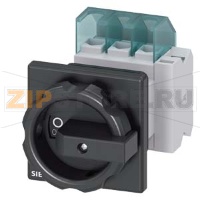 ГЛАВНЫЙ УПРАВЛЯЮЩИЙ ПЕРЕКЛЮЧАТЕЛЬ 3 ПОЛЮСА IU=25, P/AC-23A AT 400V=9, 5KW 1НO+1НЗ,, ДЛЯ ФРОНТАЛЬНОГО МОНТАЖА, МОНТАЖ ПОСР. ЦЕНТР. ОТВЕРСТИЯ ПОВОРОТНЫЙ ИСП. МЕХАНИЗМ ЧЕРН. Siemens 3LD2154-1TP51