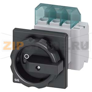 ГЛАВНЫЙ УПРАВЛЯЮЩИЙ ПЕРЕКЛЮЧАТЕЛЬ 3 ПОЛЮСА IU=25, P/AC-23A AT 400V=9, 5KW 1НO+1НЗ,, ДЛЯ ФРОНТАЛЬНОГО МОНТАЖА, МОНТАЖ ПОСР. ЦЕНТР. ОТВЕРСТИЯ ПОВОРОТНЫЙ ИСП. МЕХАНИЗМ ЧЕРН. Siemens 3LD2154-1TP51 