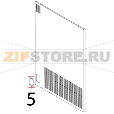 Plastic protection Scotsman B 7040 Plastic protection Scotsman B 7040Запчасть на деталировке под номером: 5