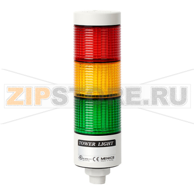 Колонна сигнальная, светодиодная, модульная, Ø: 56 мм Autonics PTE-LC-302-RYG 