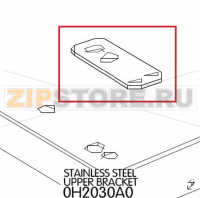 Stainless steel upper bracket Unox XL 405