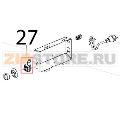 Termostato 2-72 °C Unox XL 193 Termostato 2-72 °C Unox XL 193Запчасть на деталировке под номером: 27