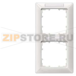 DELTA LINE ТИТАНОВО-БЕЛЫЙ РАМКА 2-МЕСТНАЯ 151X80MM ВЕРТИКАЛЬНАЯ С ПОЛЕМ ДЛЯ НАДПИСИ Siemens 5TG2552-2 