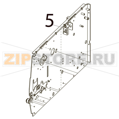 Main frame ass&#039;y Toshiba TEC B-SX4T-GS20-QM-R Main frame ass'y Toshiba TEC B-SX4T-GS20-QM-RЗапчасть на деталировке под номером: 5