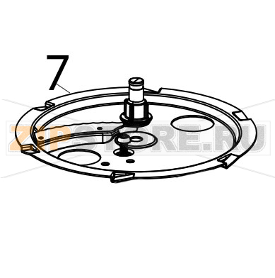 Blade auger assembly KitchenAid 5KVJ0111ECA Blade auger assembly KitchenAid 5KVJ0111ECAЗапчасть на деталировке под номером: 7