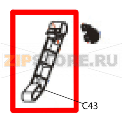 Label roll guide Godex EZ-2200 plus Label roll guide Godex EZ-2200 plusЗапчасть на деталировке под номером: C-43Название запчасти Godex на английском языке: Label roll guide EZ-2200 plus.