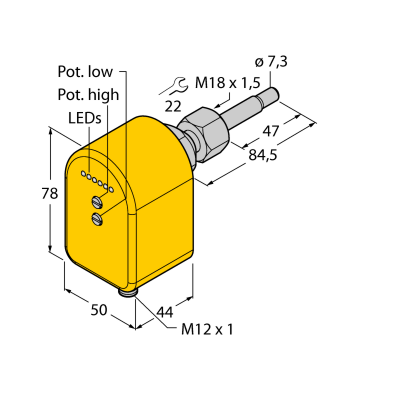Датчик контроля потока Turck FCST-A4P-LIX-H1141 