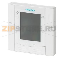 RDF600 - Комнатный термостата, утопленный монтаж в круглой монтажной коробке. Для 2-/4-трубных фэнкойлов или оборудования DX,  дисплей с LCD подсветкой Siemens RDF600