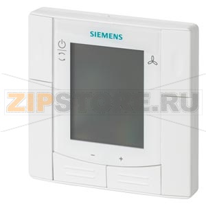 RDF600 - Комнатный термостата, утопленный монтаж в круглой монтажной коробке. Для 2-/4-трубных фэнкойлов или оборудования DX,  дисплей с LCD подсветкой Siemens RDF600 