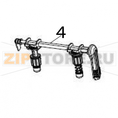 Pivot bar and toggle assemblies Zebra ZT600 Pivot bar and toggle assemblies Zebra ZT600Запчасть на деталировке под номером: 4