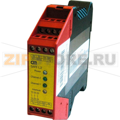 Реле безопасности 24 В/DC CM Manufactory SAFE L.2 