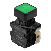 Выключатель кнопочный, Ø отверстия: 22/25 мм Autonics S2PRS-P3GLABD