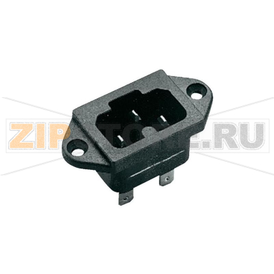Розетка IEC, C16, 10 А, черная, 1 шт Kaiser 771/48/sw/C 