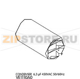 Condenser 6,3 µF 450VAC 50/60Hz Unox XBC 1005  Condenser 6,3 µF 450VAC 50/60Hz Unox XBC 1005Запчасть на деталировке под номером: 7Название запчасти на английском языке: Condenser 6,3 µF 450VAC 50/60Hz Unox XBC 1005