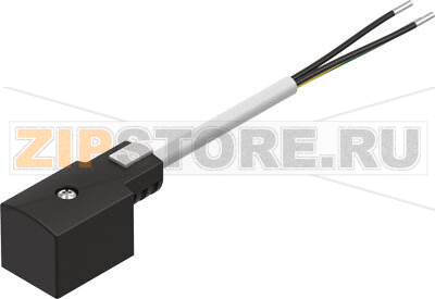Розетка штекерная с кабелем Festo KMF-1-24DC-5-LED 