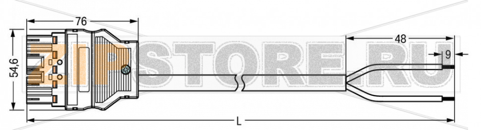 pre-assembled connecting cable; B2ca; Plug/open-ended; 5-pole; Cod. I; H05Z1Z1-F 2 x 1,50 mm; 5 m; 1,50 mm; blue Wago 771-5001/209-000 Protected against mismating and maintenance-freeAdditional variable coding is possible....